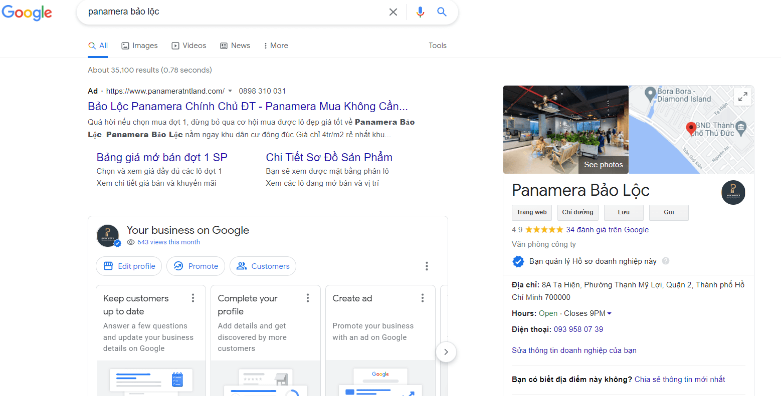 Thêm Schema Markup cho doanh nghiệp