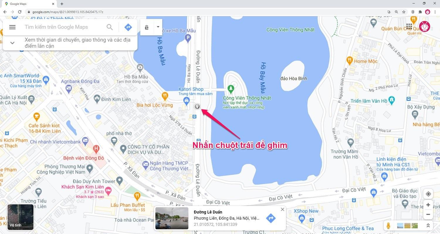 Cách ghim địa điểm trên google map
