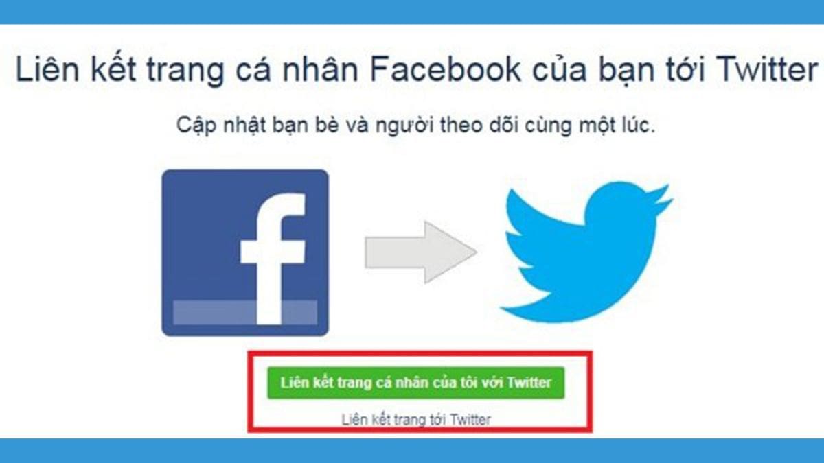Cách tạo tài khoản Twitter bằng Facebook