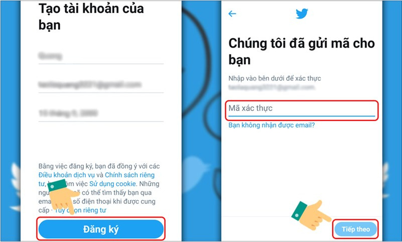 Tạo tài khoản Twitter không cần số điện thoại