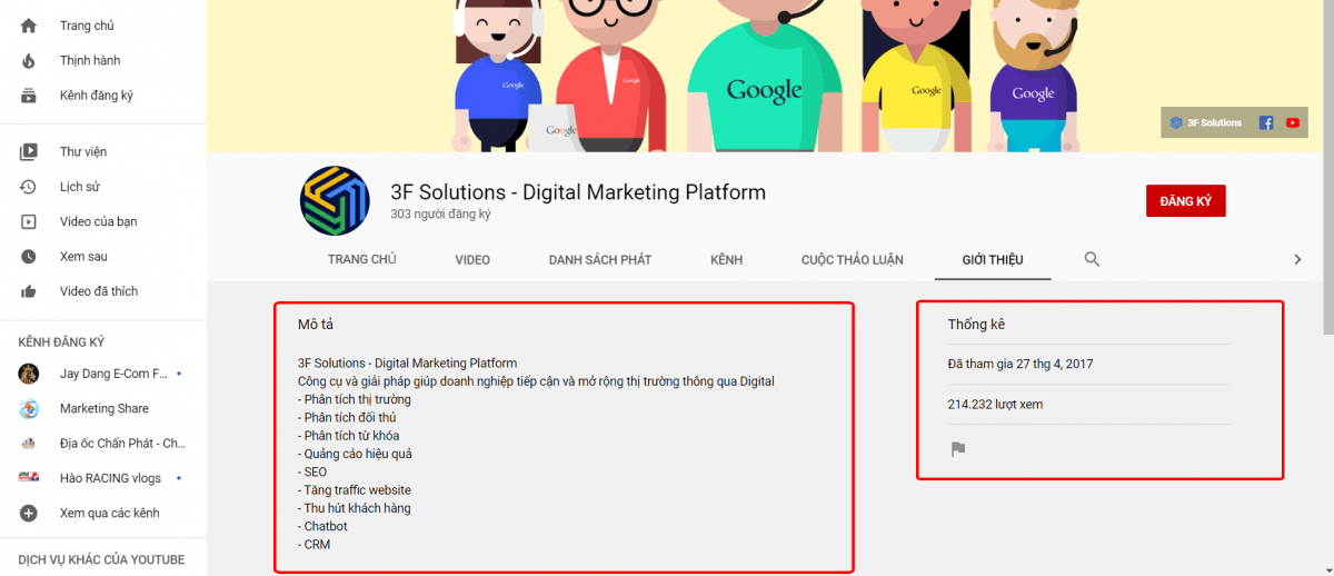 Các tối ưu Thẻ từ khóa YouTube