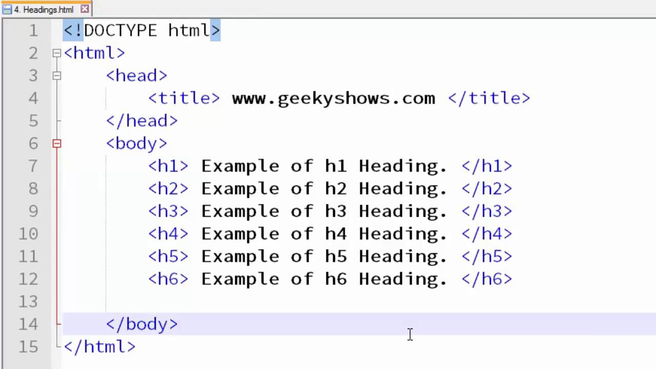 Tối ưu Thẻ h1 trong HTML